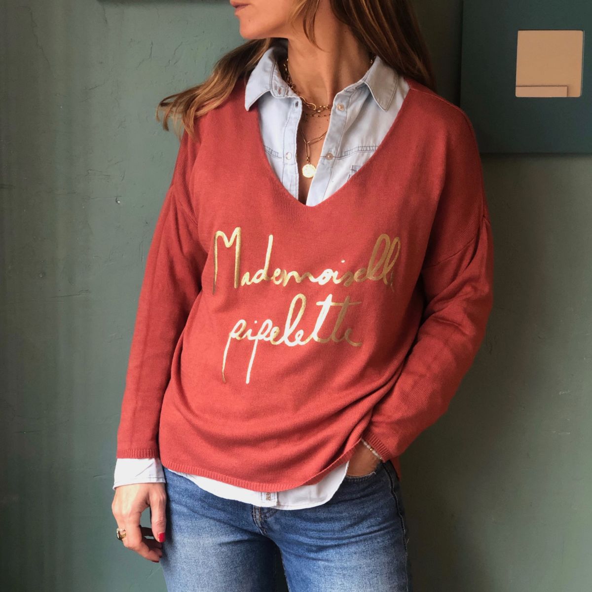 Pull mademoiselle pipelette Clearance