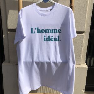 Tee-shirt "L'homme idéal" blanc