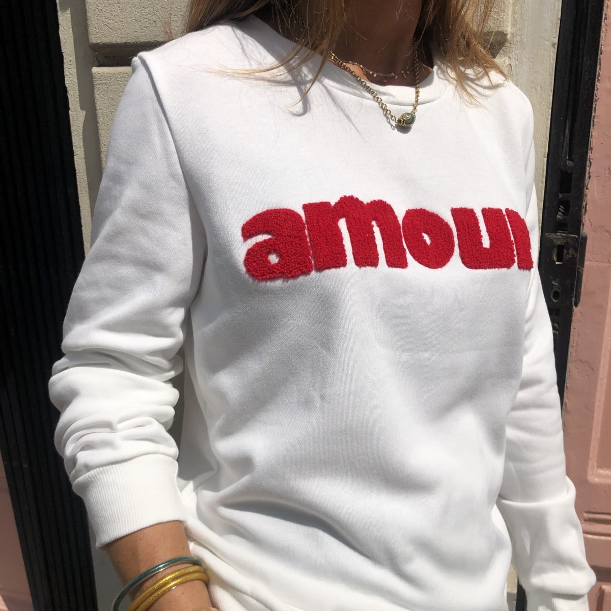 Sweat Amour blanc