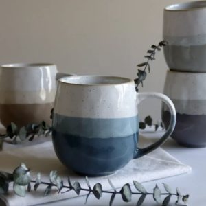 Mug grès bleu
