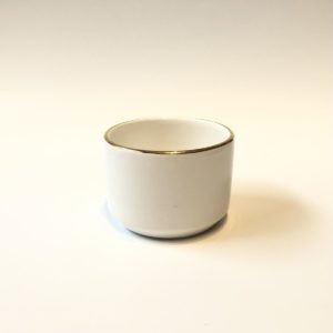 Tasse PM blanc doré