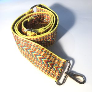 Bandoulière sac jaune flashy
