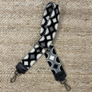 Bandoulière sac noire douce