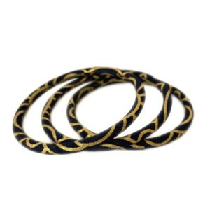 Bracelet Japonais noir doré