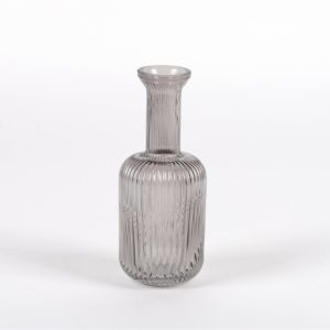 Soliflore verre gris