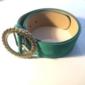 Ceinture cuir vert