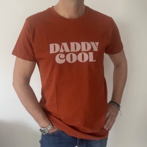 Tee-shirt "Daddy cool" brique