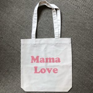 Tote bag « Mama Love » écru