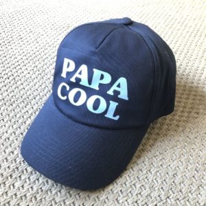 Casquette "Papa cool" bleu marine