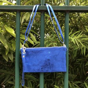Sac pochette Elena bleu