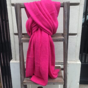 Echarpe rose alpaga