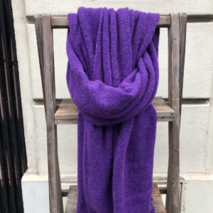 Echarpe violette alpaga