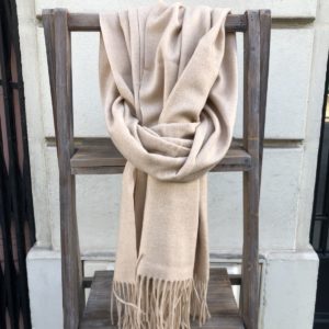 Echarpe beige rosé