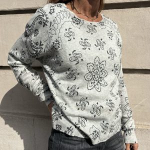 Pull Bandana gris