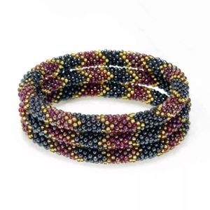 Bracelet népalais - Prune
