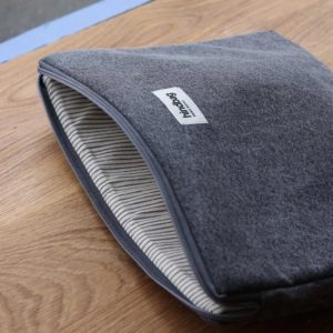 Housse d'ordinateur 13 pouces Ava denim gris
