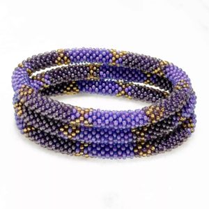 Bracelet népalais - Violet