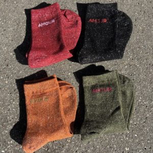 Chaussettes pailletées Amour
