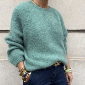 Pull Manon céladon kid mohair