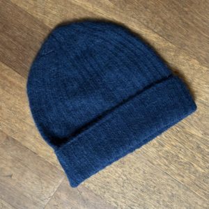 Bonnet bleu nuit alpaga