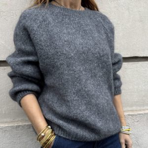 Pull Manon gris kid mohair