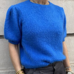 Pull Jules bleu kid mohair
