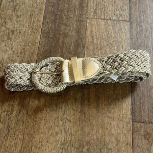 Ceinture tressée dorée