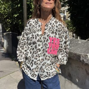 Chemise Léo « Yes you can »