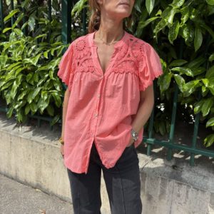 Chemise Nora corail