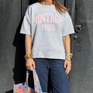 Sweat VINTAGE gris