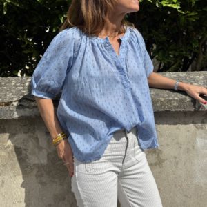 Blouse Zélie bleue