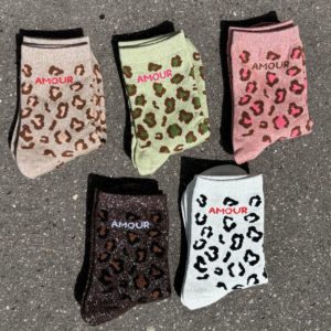 Chaussettes pailletées AMOUR LÉO