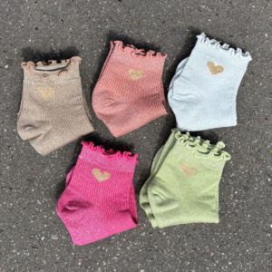 Chaussettes pailletées COEUR
