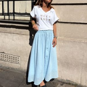 Jupe Ninon bleue