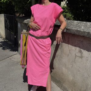 Robe Hestia rose fluo