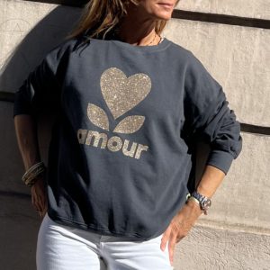 Sweat AMOUR gris