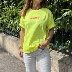 Tee-shirt ICONIC jaune fluo