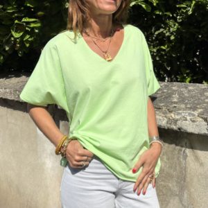 Tee-shirt Noé vert fluo