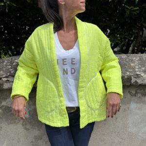 Veste MAHÉ jaune fluo