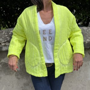 Veste MAHÉ jaune fluo