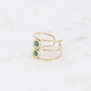 Bague Olivia malachite