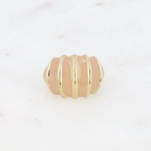 Bague Sofia résine corail