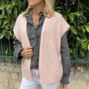 Gilet Gabin rose baby