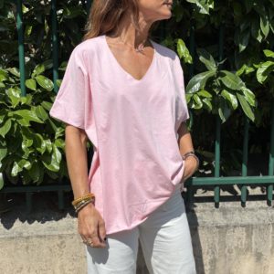 Tee-shirt Noé rose bonbon