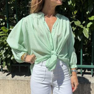 Chemise Chiara vert anis