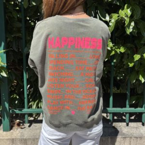 Sweat "HAPPINESS" kaki