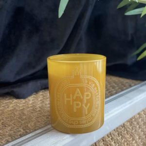 Bougie parfumée « Happy» Jaune Moutarde