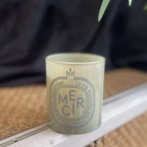 Bougie parfumée «Merci» Vert amande