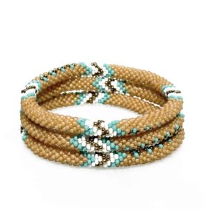 Bracelet népalais - Gold turquoise