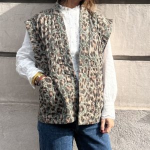 Gilet matelassé leo kaki